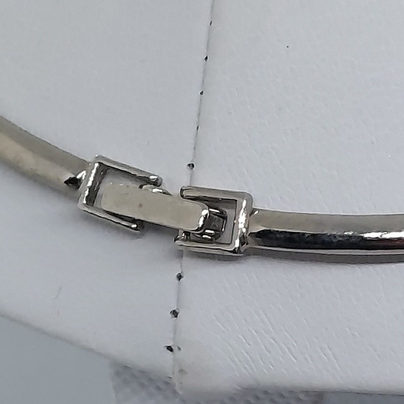 Silver tone crystal choker necklace‎ - Picture 4 of 4